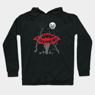 Holloween Happy Halloween Bat Scary Moon Hoodie